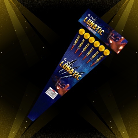 Rakiety HUKOWE Lunatic 45mm 6stk 18opak 22302 SRPYRO 50g na rakietę