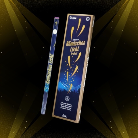 Rzymskie Ognie 8 Schuss Römisches Licht Kal. C - brokat 5 sztuk