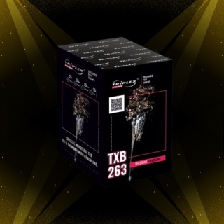 Wyrzutnia Triplex PROFI WHISTLING CRACKLING TXB263 - 25 strzałów, kaliber 25mm