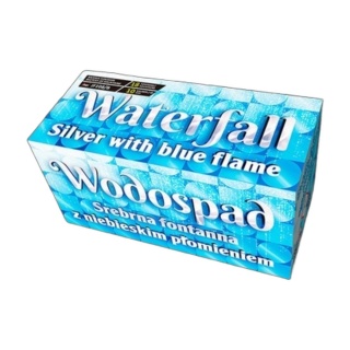 JF108/B - WATERFALL SILVER WITH BLUE FLAME