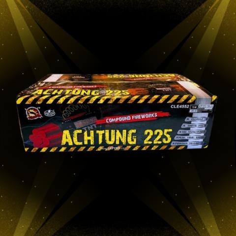 Wyrzutnia Achtung SRPYRO 225 strzałów 20-25-30 mm CLE4552/CTN F3