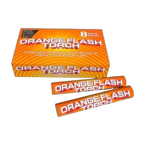 JF103/O - ORANGE STROBE BENGAL FLAME F2