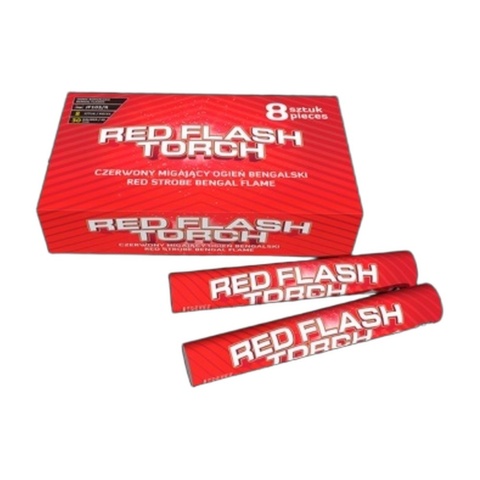 JF103/R - RED STROBE BENGAL FLAME