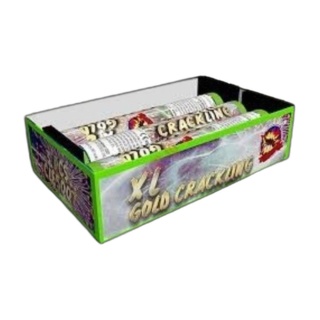 Single shot XL Gold crackling 3 sztuki 30 mm CLE5007 SRPYRO F3