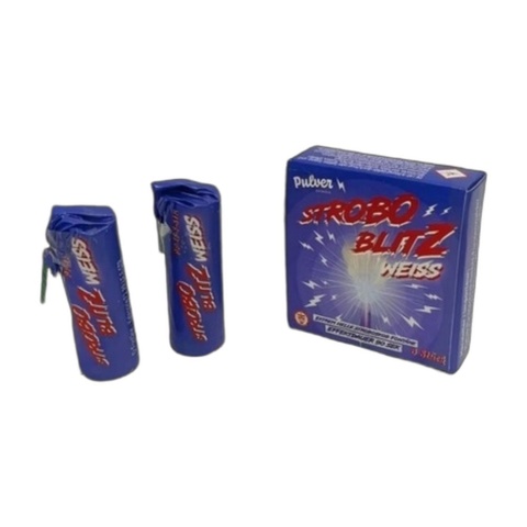Stroboskop Pulver Pyrotechnik Strobo Blitz Weiss Fontänen / PP-LF-F-STR